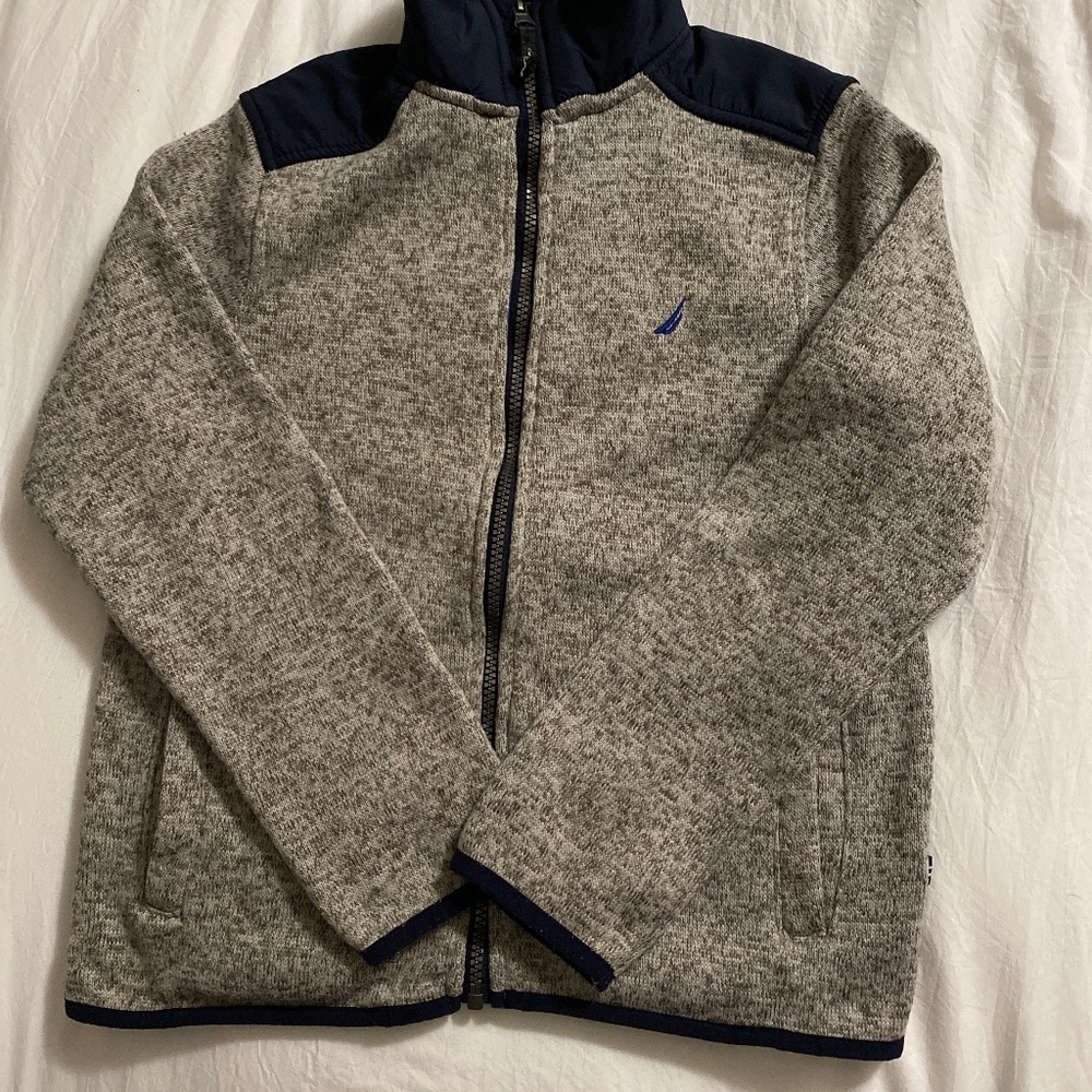 Nautica Full Front Zip Jacket. Boys Size M 10/12